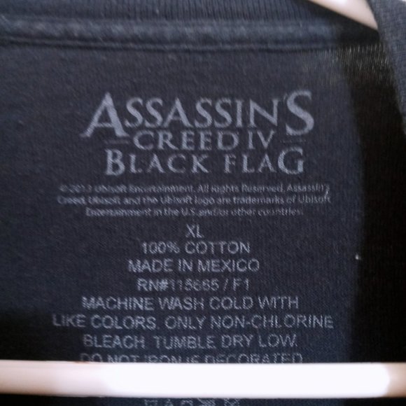 Assassin's Creed IV Black Flag Video Game Promo Graphic T-Shirt Men's XL - Picture 4 of 4